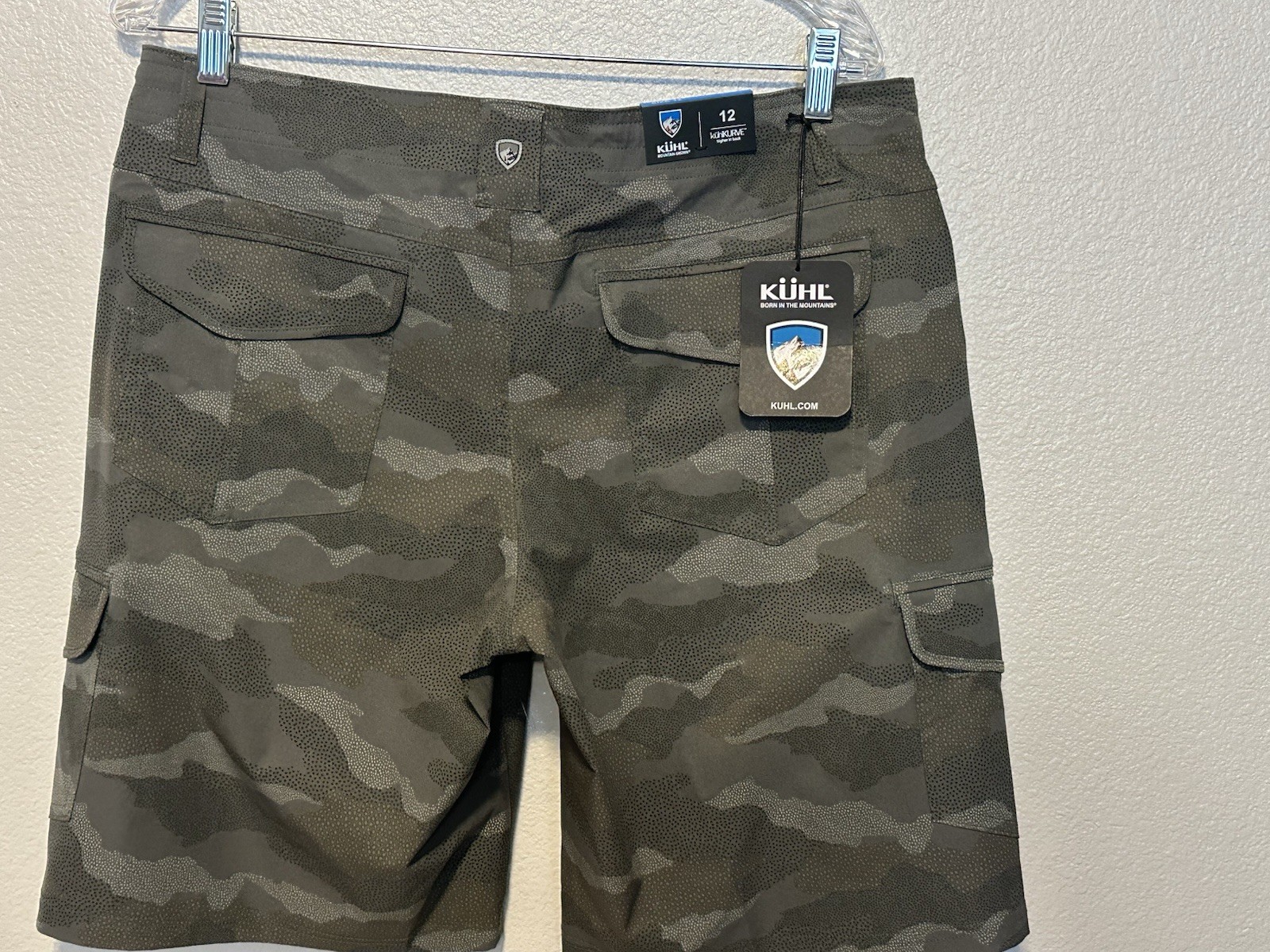 KUHL Freeflex Cargo Short 10″ in Olive Camo Women’s sz.12 NWT Hiking Fishing