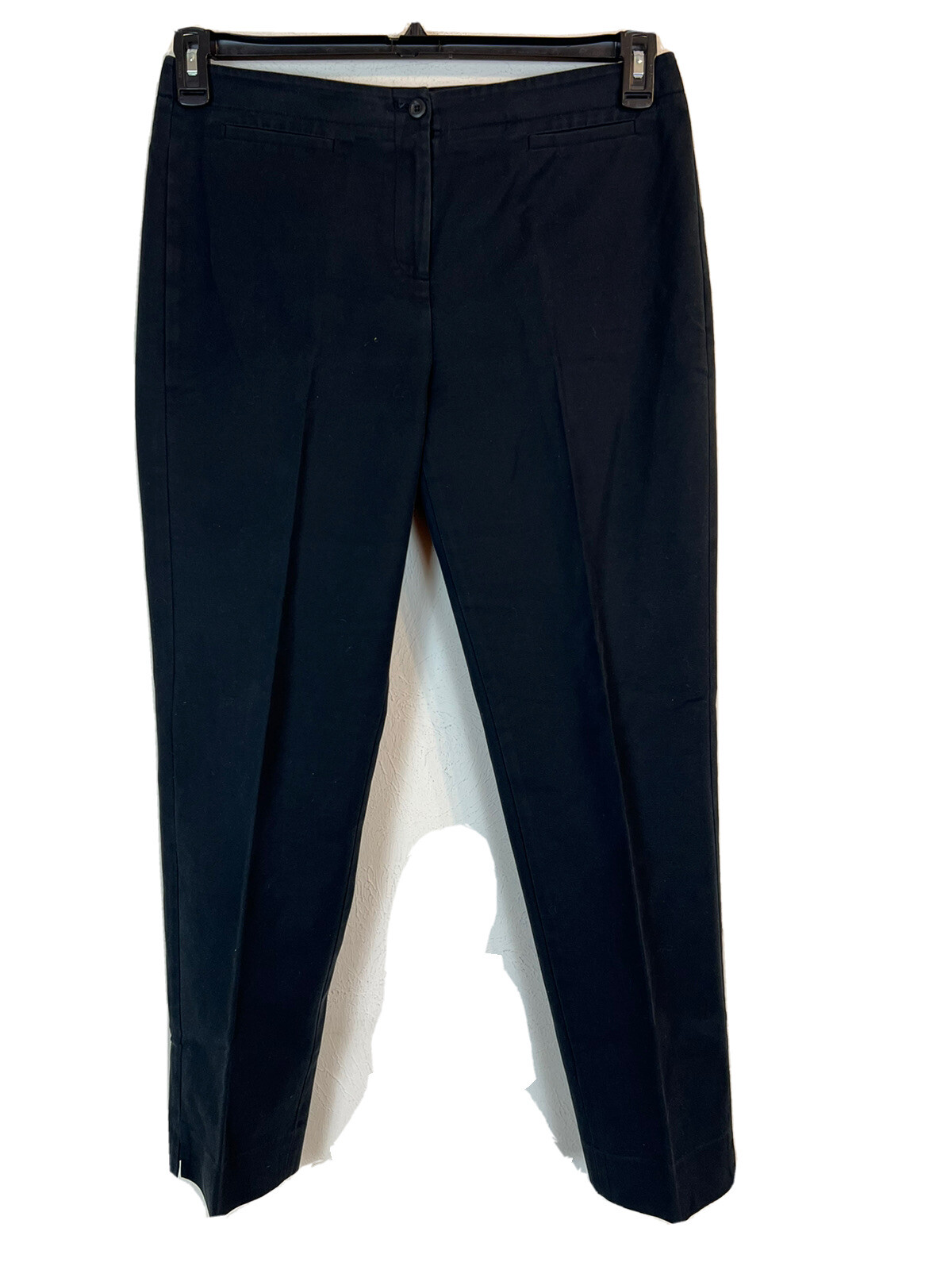 Women’s Black Gallia Moda Stretch Pants. Size 12. 97% Cotton/ 3% Elastane.