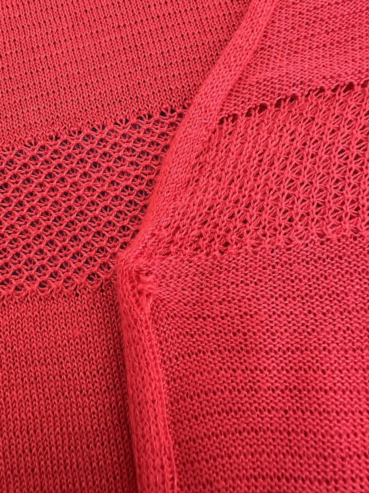 RED CROP CARDIGAN SHRUG KNIT JACKET ANY SEASON ANY OCCASION SZ L 16