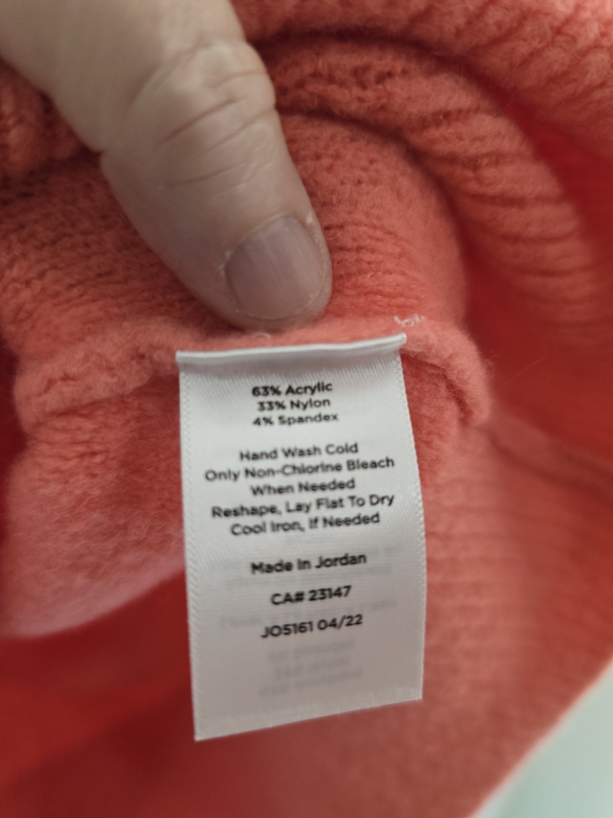 Talbots Orange Long Sleeve Pull Over Sweater Nylon Span Acrylic. Ladies Small