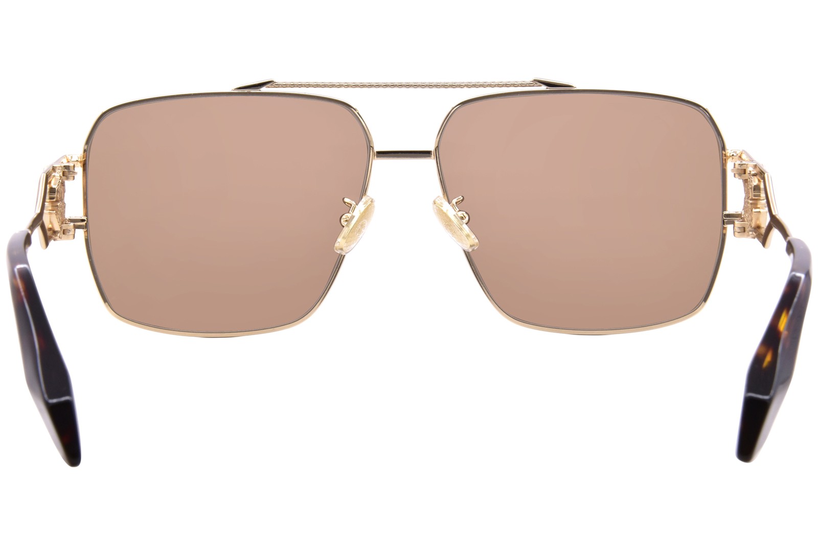 Roberto Cavalli SRC131 0300 Sunglasses Rose Gold/Brown Square Shape 61mm