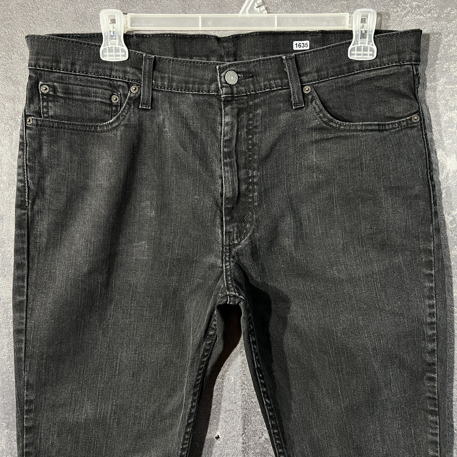 Levis 511 Mens Slim Fit Jeans W38 L32 Faded Black Denim 5-Pocket