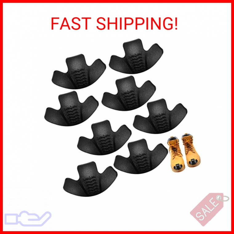 8 Pieces Toe Guards for Boots Toe Protectors Work Foot Guards Rubber Shoes Cover