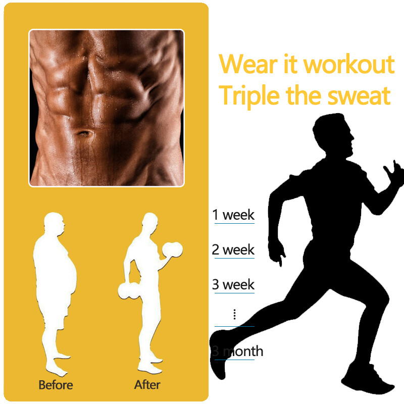Men Slimming Belly Control Body Shaper Waist Trainer Sweat Sauna Girdle Belts US