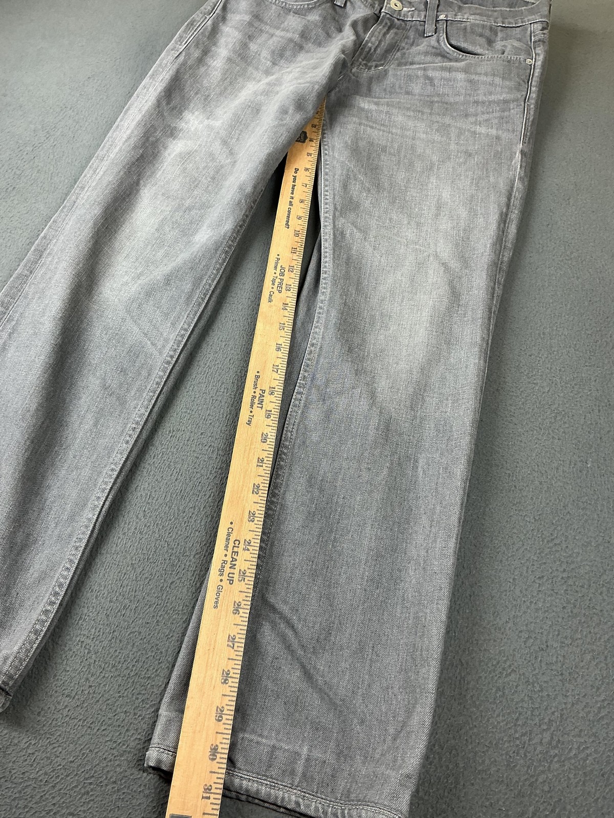 Hudson Jeans Mens 33×32 Gray Byron Five Pocket Straight Stretch Denim Mexico