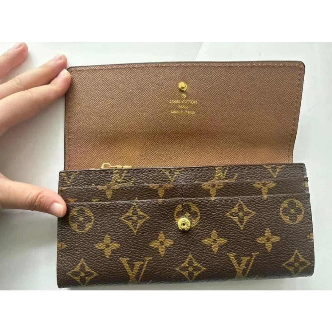 Louis Vuitton Porte Monnaie Monogram Pochette Credit Long Wallet (M61725)
