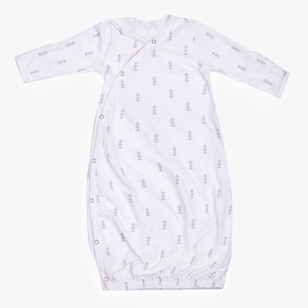 Kimono Gowns. Side Snaps with Built in Mitts 0-3 Months