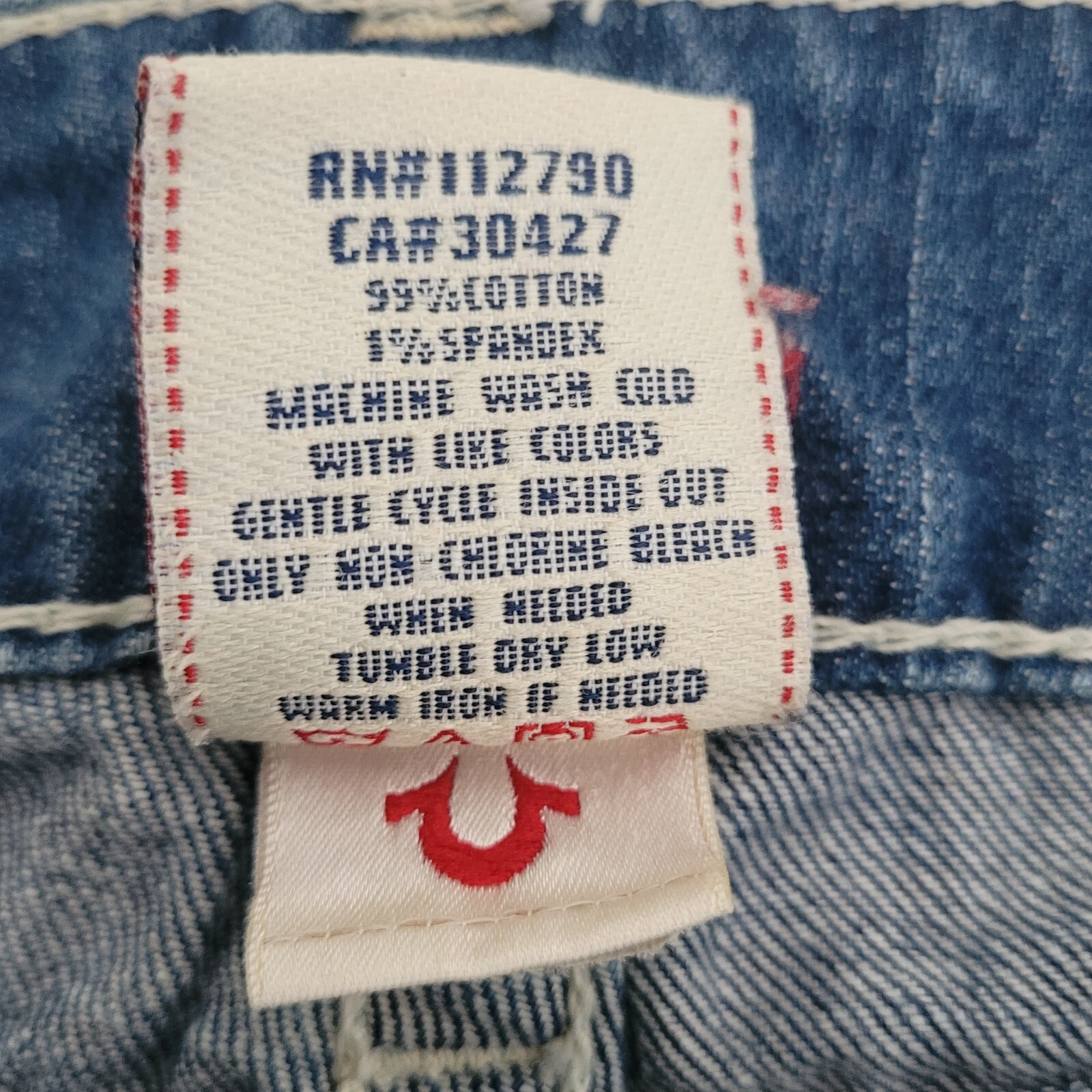 True Religion Becky Bootcut Jeans Size 27 Flap Pockets Medium Distressed