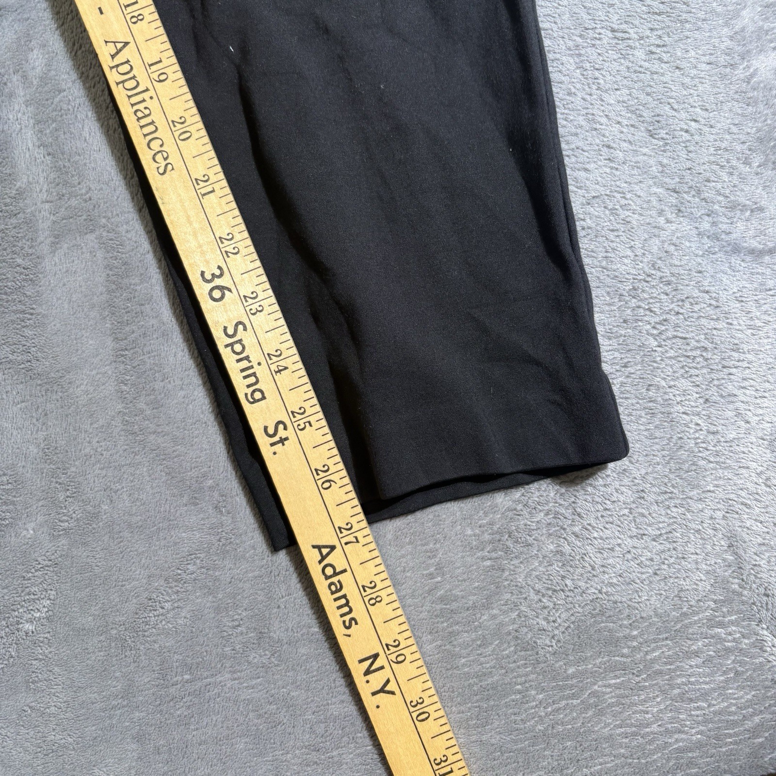 Dalia Womens XXL Black Pull On Ankle Pants Stretch Career Casual Slacks