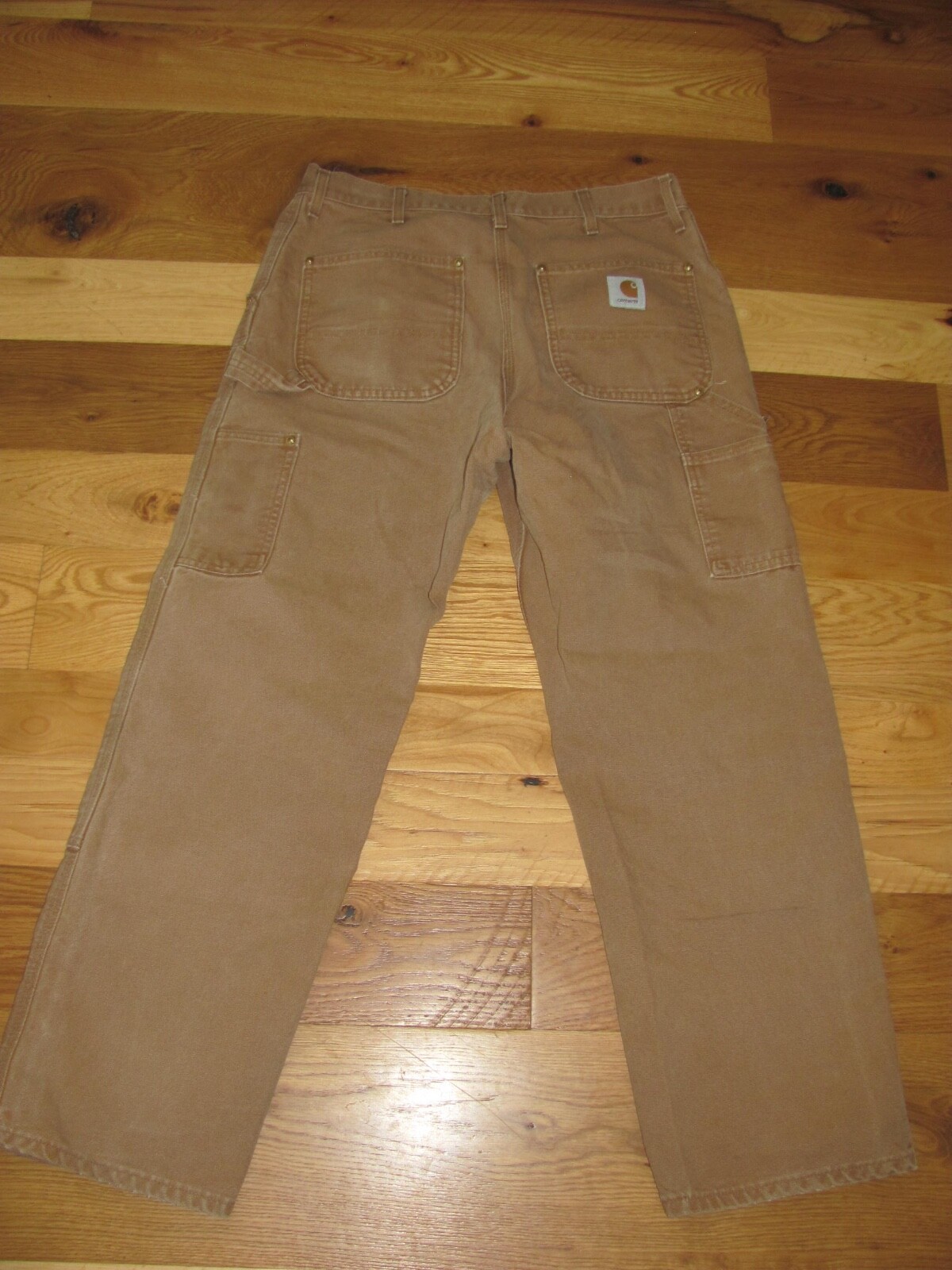 Carhartt B131 Vintage Double Knee Brown Canvas Work Pants 36 x32 (TD8-E2)