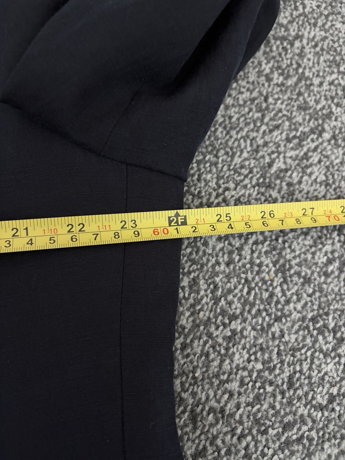 Jaeger Men’s Silk Linen Black 2 Piece Suit Jacket 58 /48 Trousers W38 L29