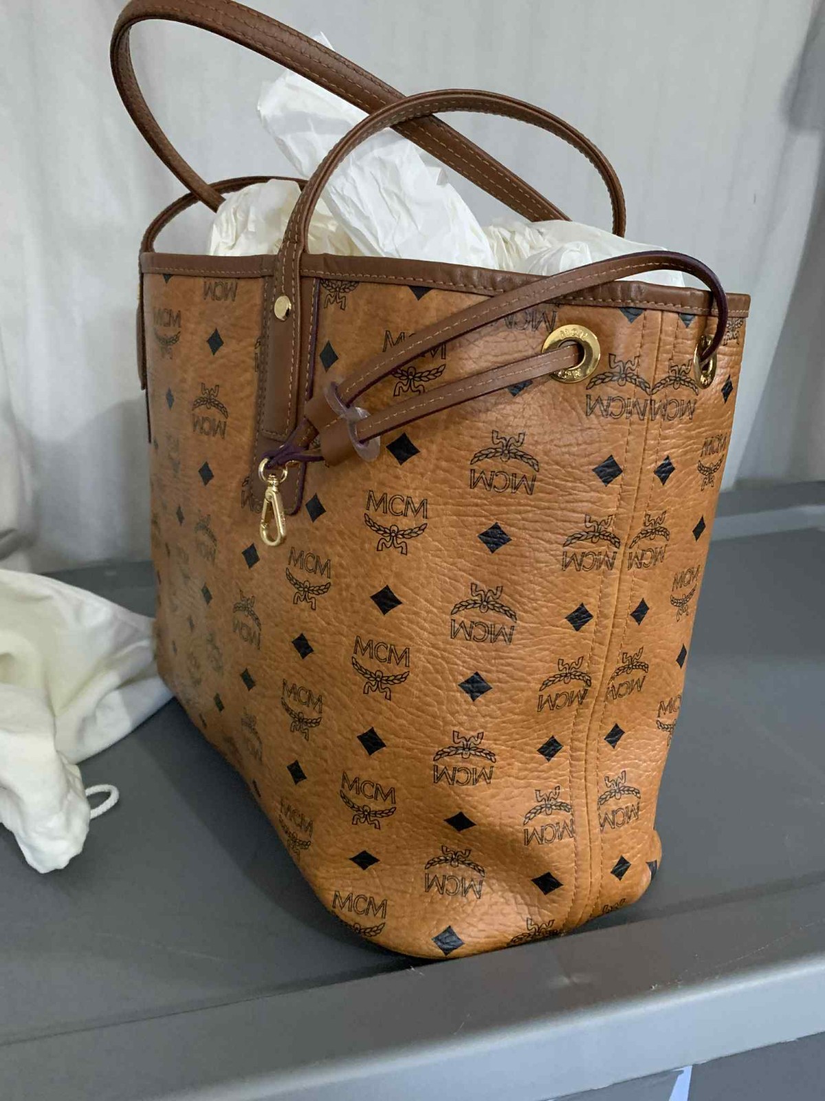 mcm handbag t2104 brown (BYT8)
