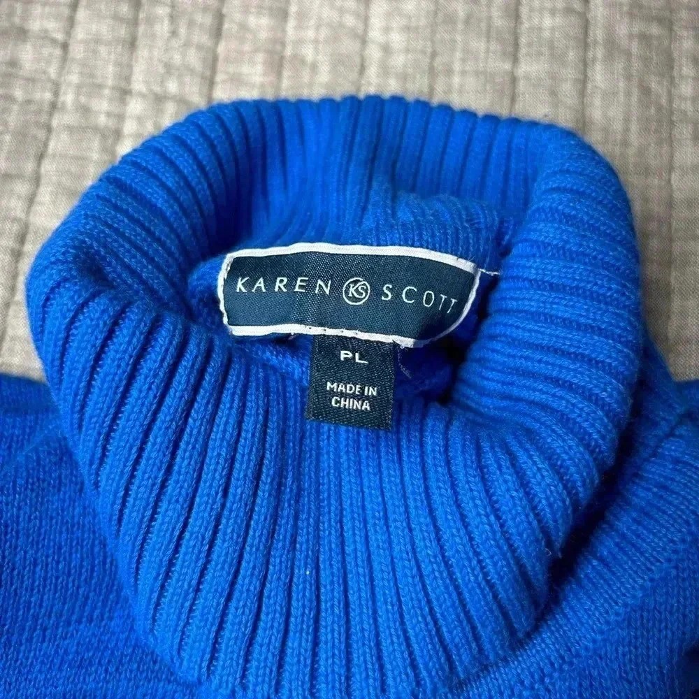 Vibrant blue turtleneck