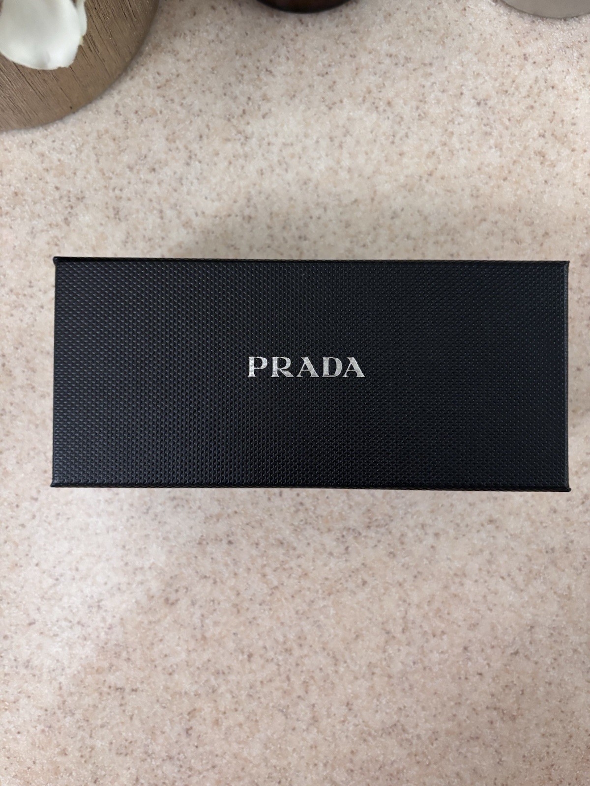 PRADA 8297 Rectangle Designer Sunglasses Black Frame & Lens UV400 Fashion Women