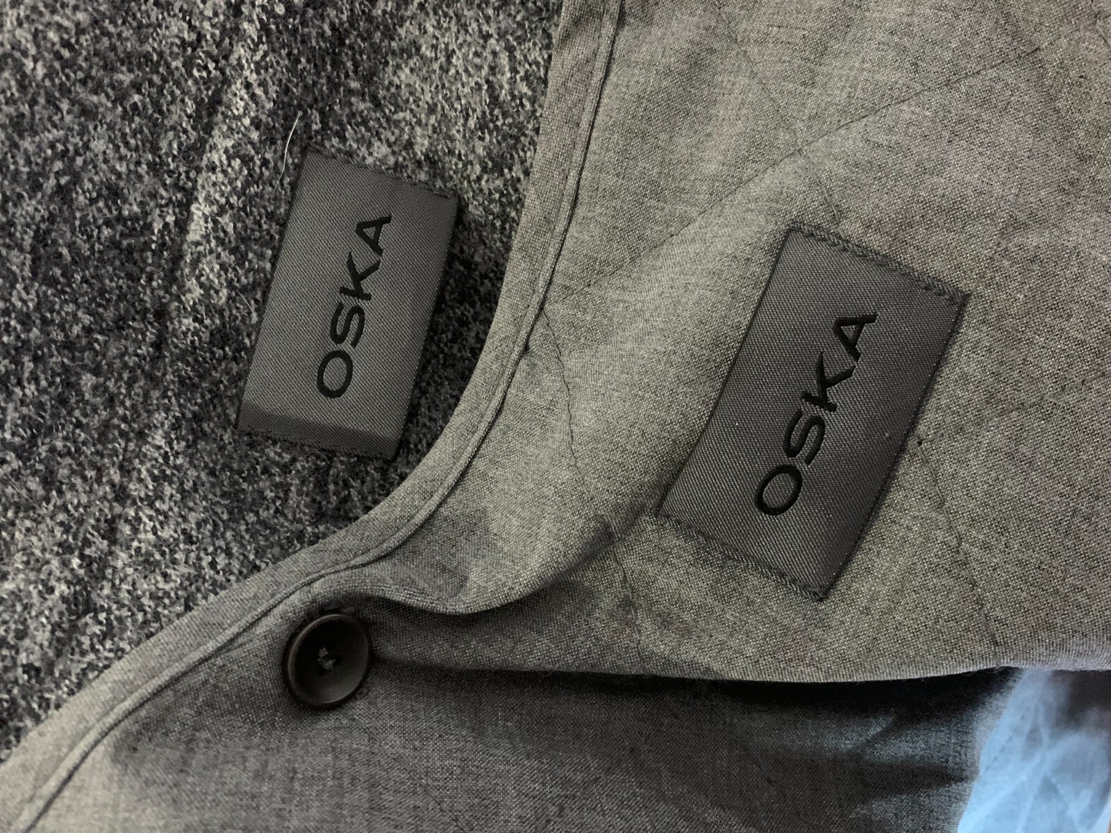 OSKA Over Sized Coat Size 1 UK 10 12 14 VGC Boiled Virgin Wool lined lagenlook