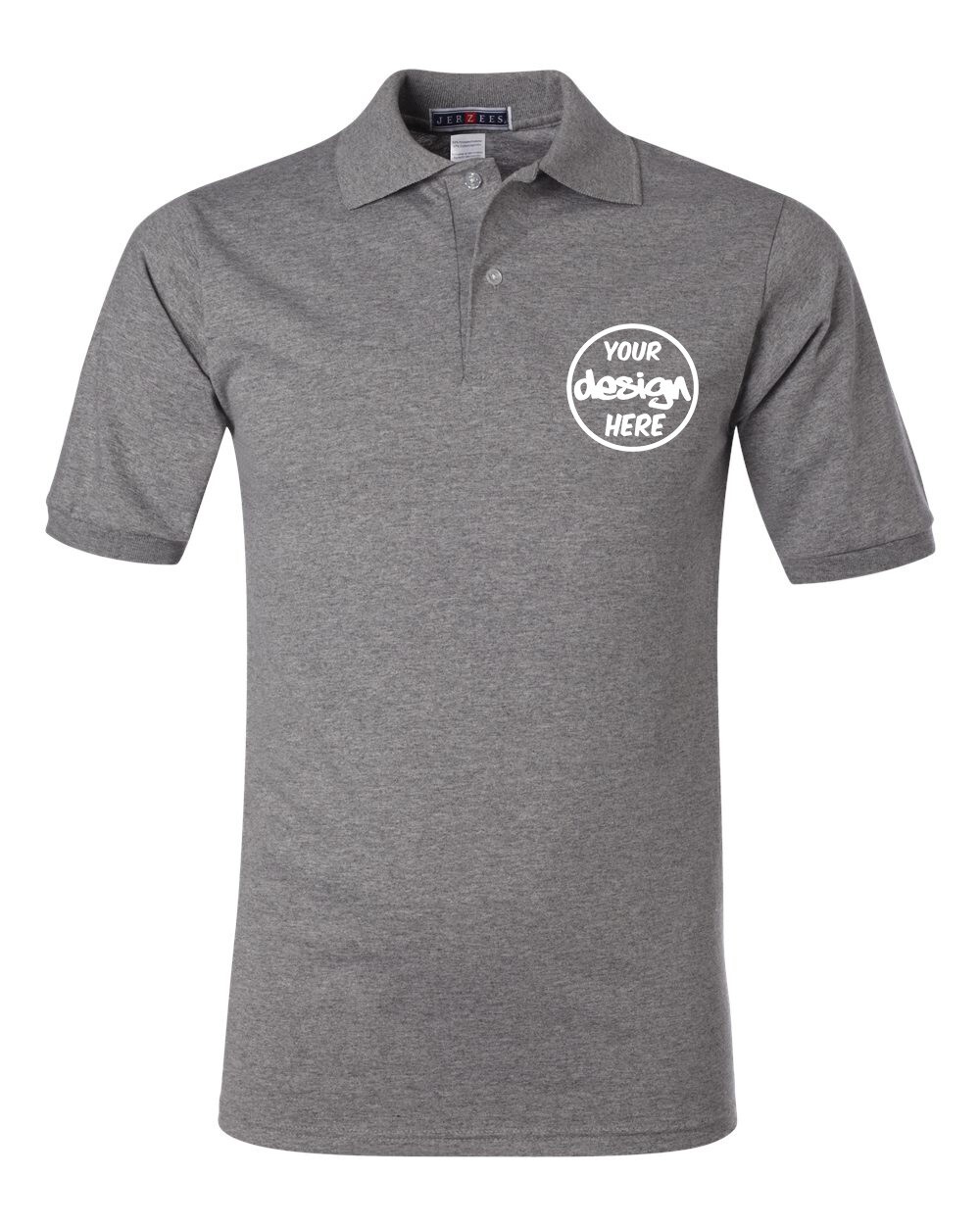 Ink Stitch Design Your Own Custom Logo Texts Stitching Men Jersey Polo Shirts