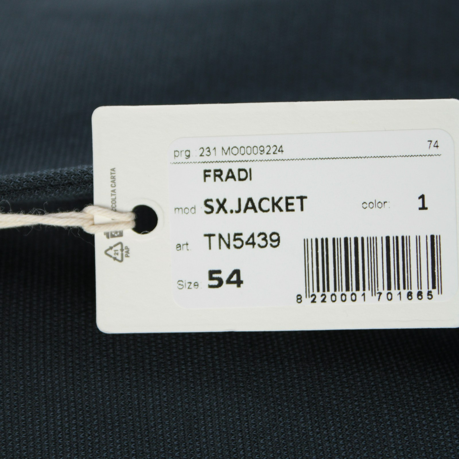 Fradi NWT Polyamide Blend Sport Coat Size 54 (44 US) In Solid Blue