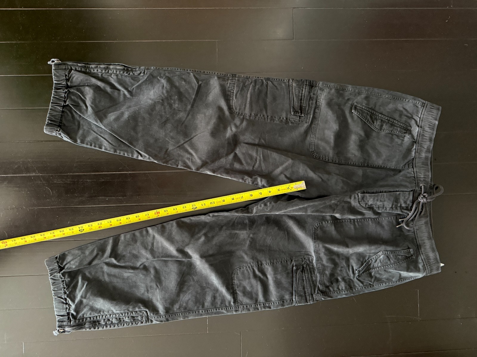 James Perse Parachute Poplin Cargo Pants Black 4 XL