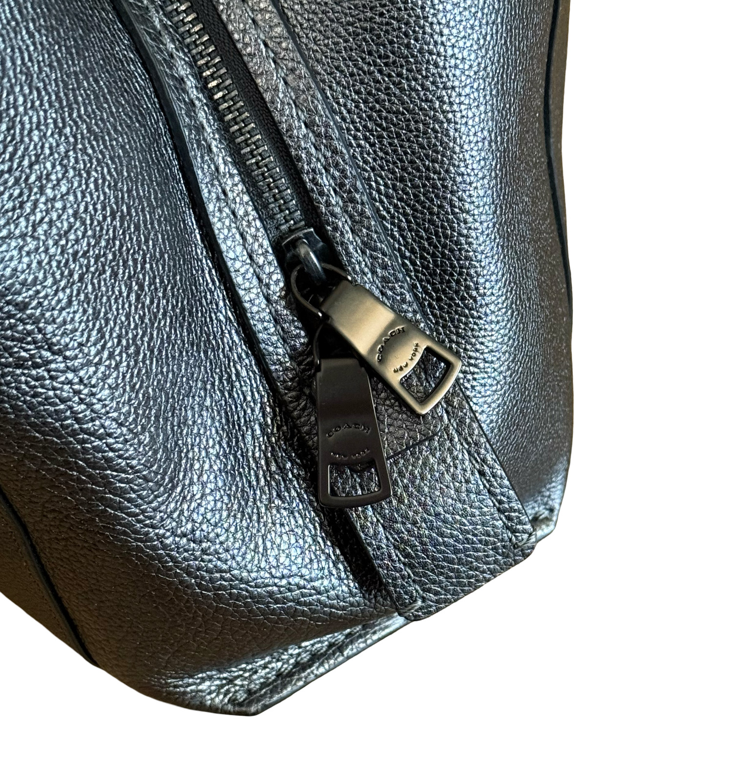 COACH DALTON BAG 31 | METALLIC GRAPHITE PEBBLED LEATHER | SOLD OUT! | NWT!