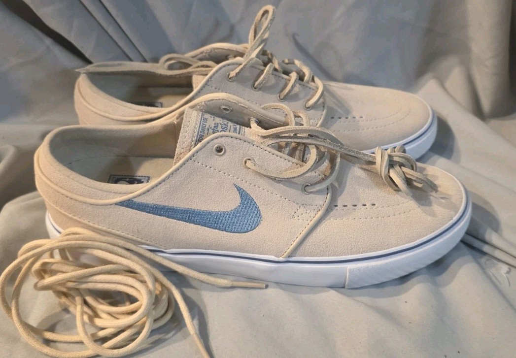 Nike SB Stefan Janoski OG+ Shoes Sanddrift Blue FD6757-101 Men SZ 7 NWOB Defects