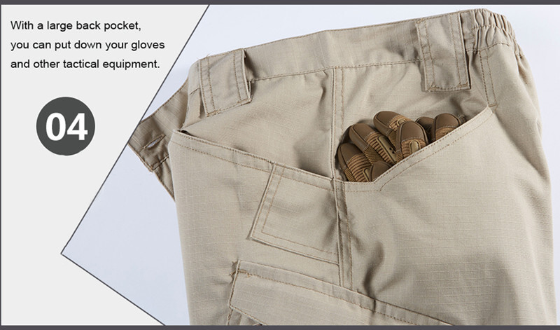 Tactical Cargo Pants Mens Work Pants Combat Outdoor Waterproof Hiking Trousers
