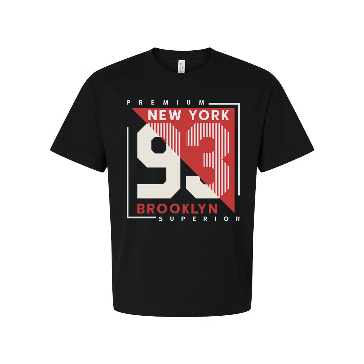 Premium New York 93 Graphic T Shirt With Brooklyn Superior Text Unisex Short Sle