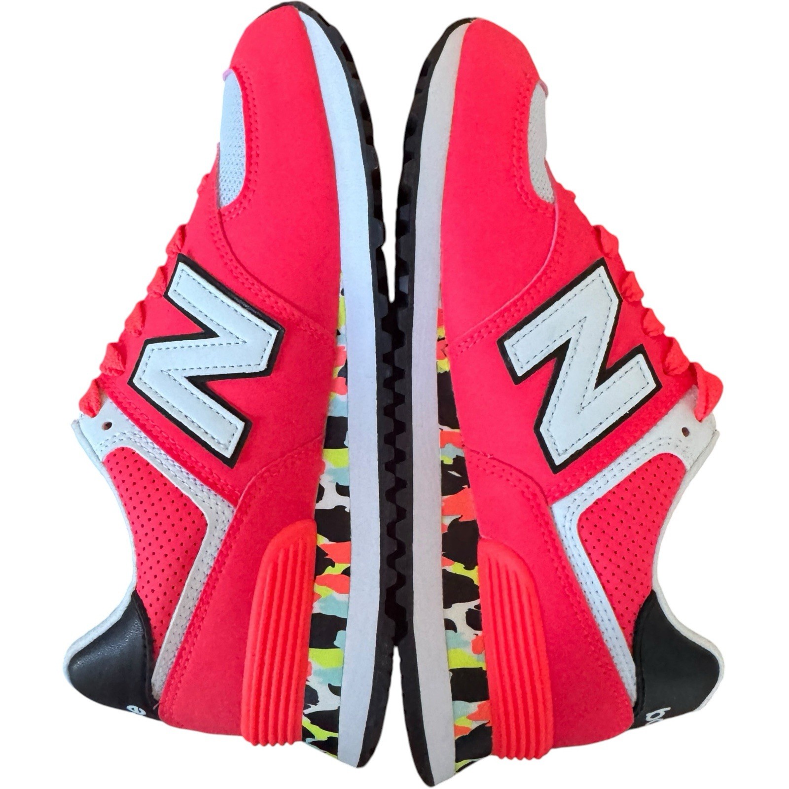 New Balance 574 ‘Vivid Coral Camo’ Sneaker Shoe Women’s 7.5 Wl574cu2 2021 NEW