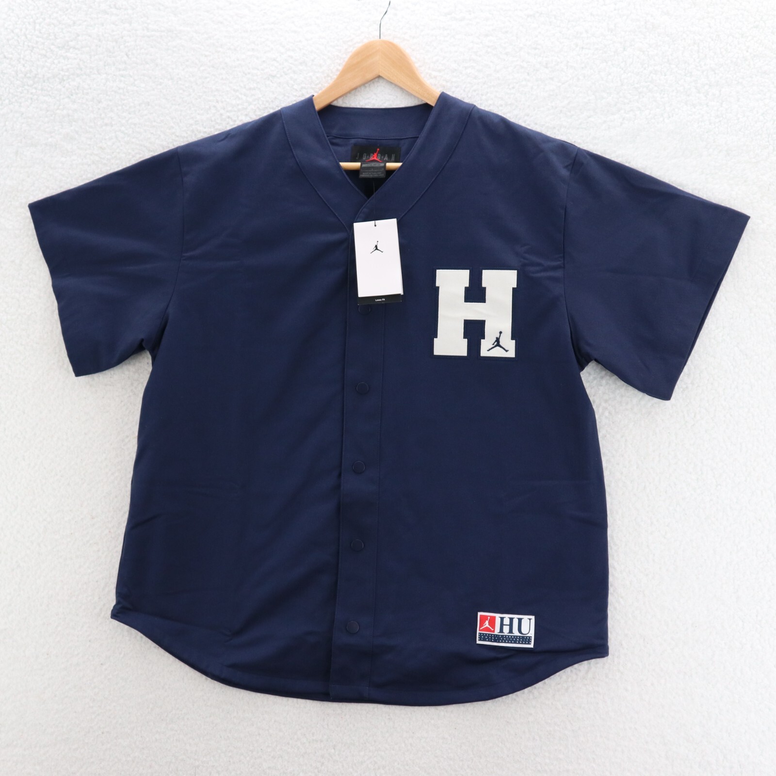 Jordan Howard University Baseball Top Mens Large Navy Blue Loose Fit FJ9331-419