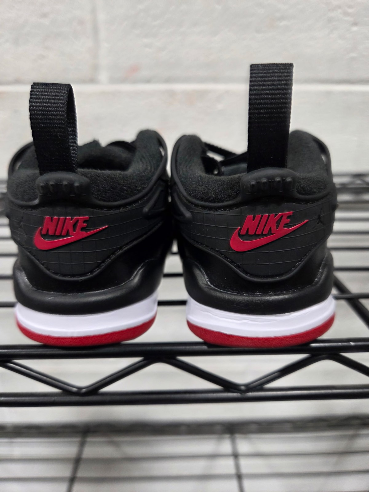 Toddler’s Jordan 4 RM Black/Varsity Red-Wolf Grey (FQ7937 061) – 5