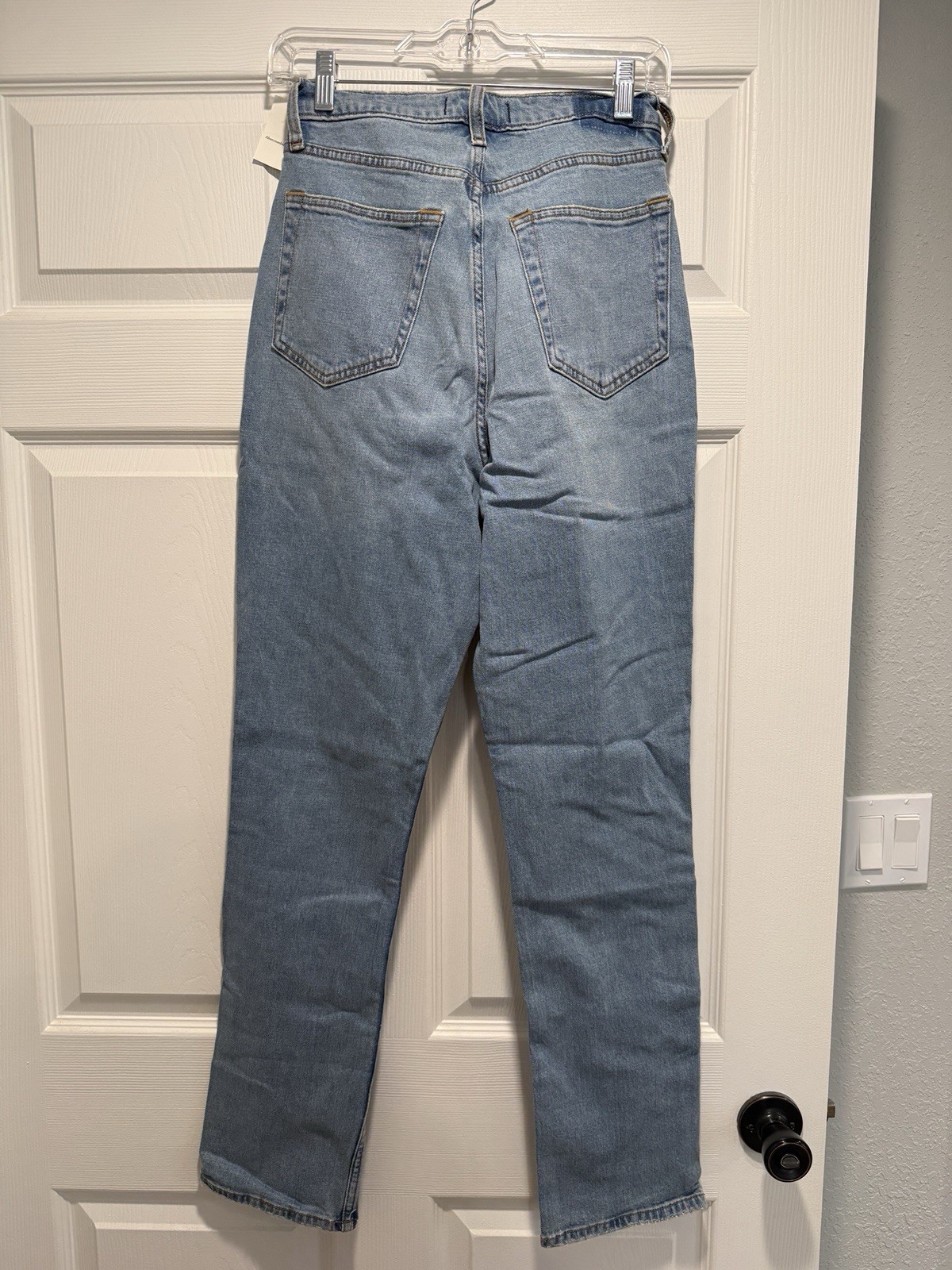 Abercrombie & Fitch Curve Love 90s Slim Straight High Rise Jeans