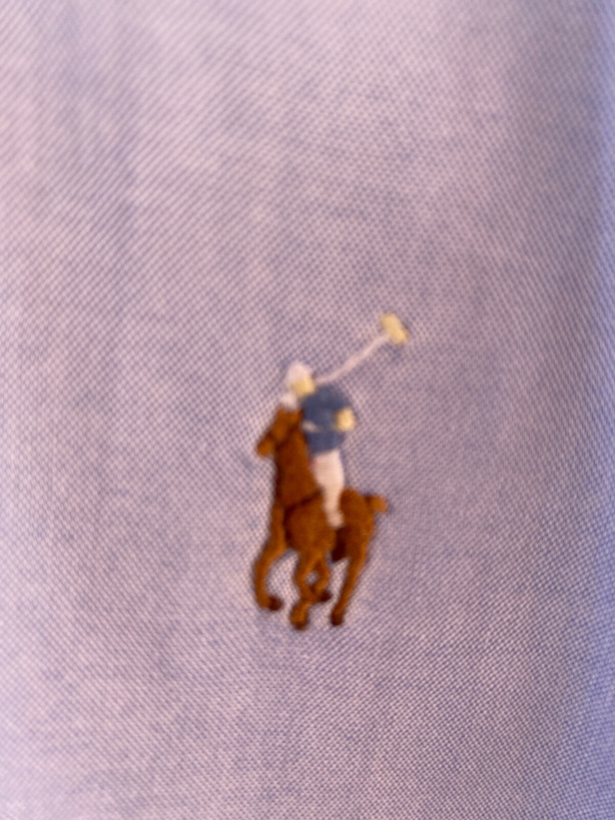Ralph Lauren Yarmouth 100% Cotton Solid Blue Dress Shirt Men’s 16.5 – 33