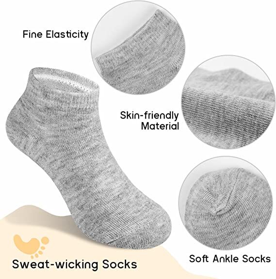 6-12 Pairs Kids Baby Toddler Solid Plain Ankle Boys Girls Socks Cotton Size 0-8
