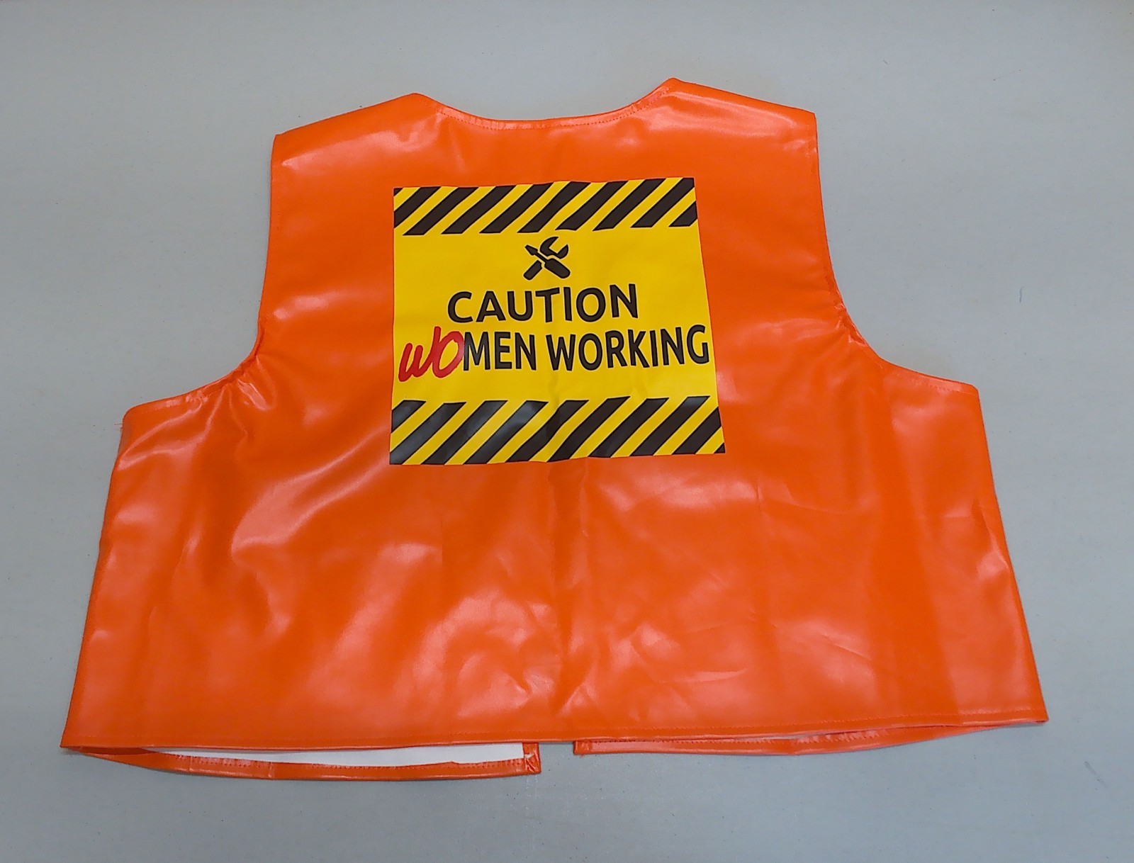 Caution Construction Worker Spirit Halloween Costume Women’s Size S/M
