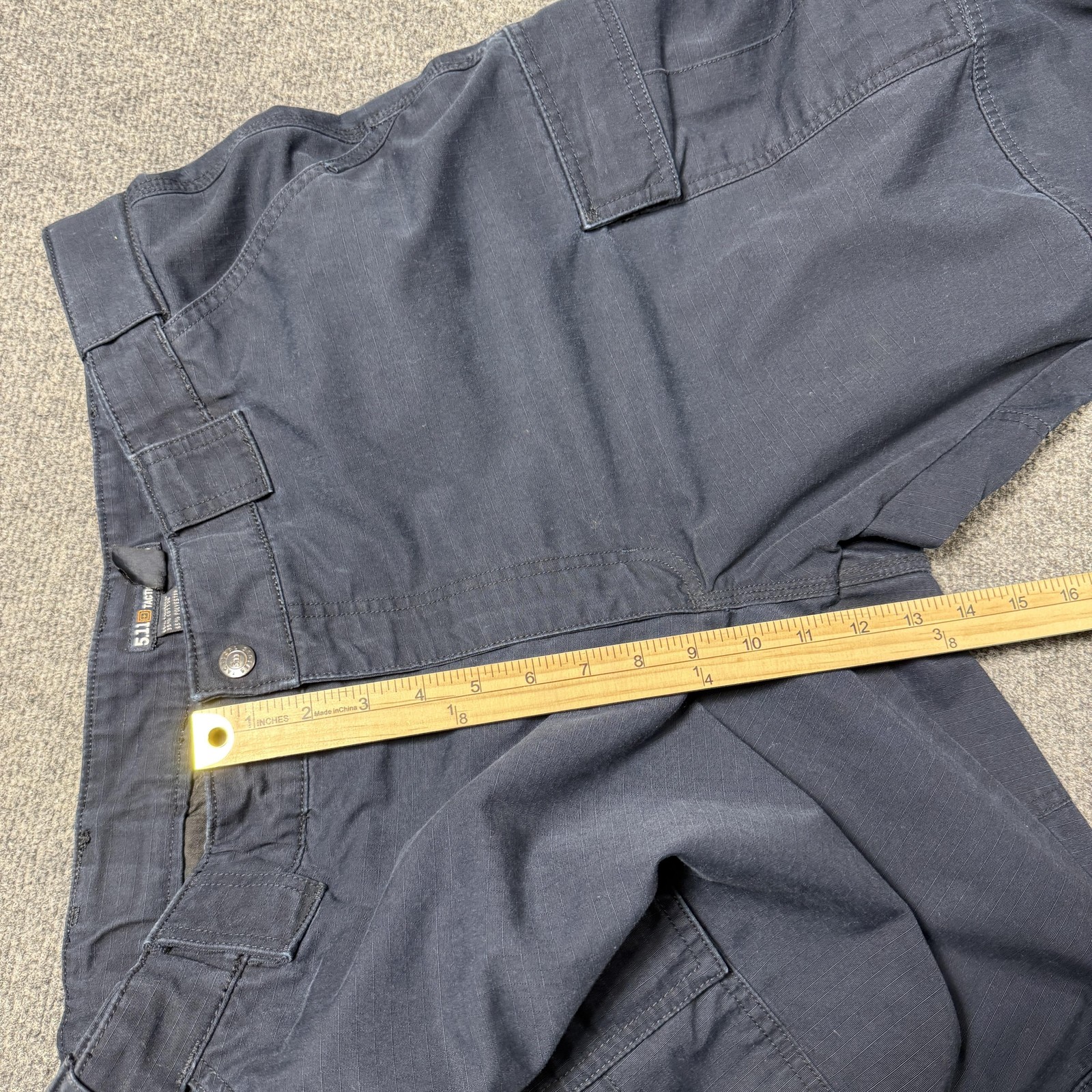 5.11 Tactical Cargo Pants Mens 40×32 Blue Canvas Ripstop Workwear Outdoor