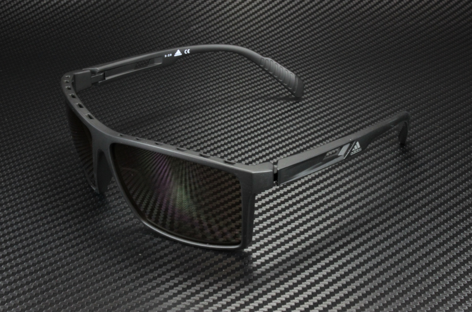 Adidas Sport SP0010 02E Matte Black Brown Injected 63 mm Men’s Sunglasses