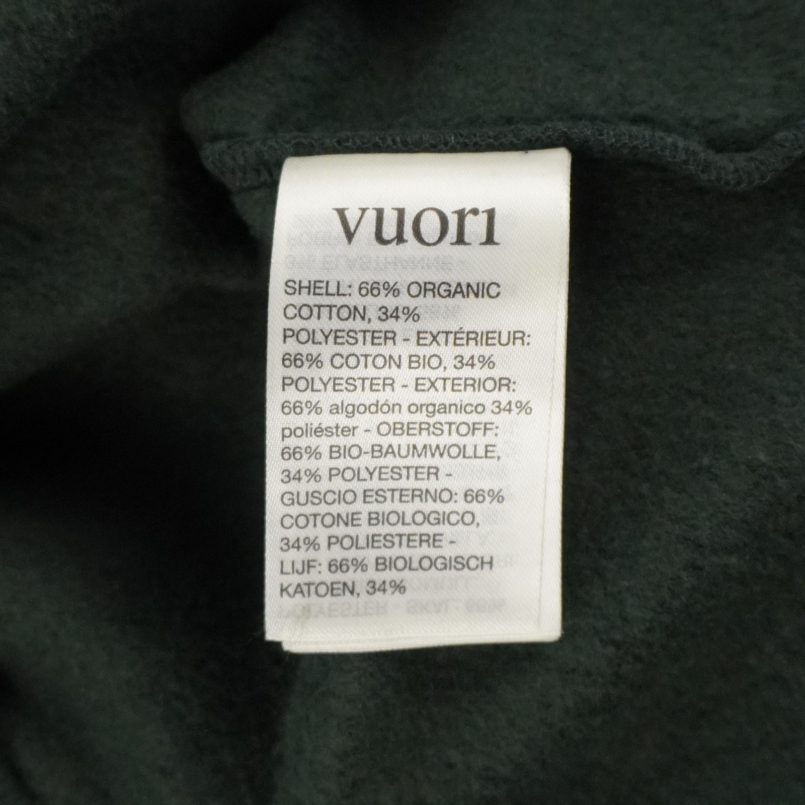 Vuori Seaside Pullover Hoodie In Evergreen Relaxed Fit W/ Pocket – Men’s Size L
