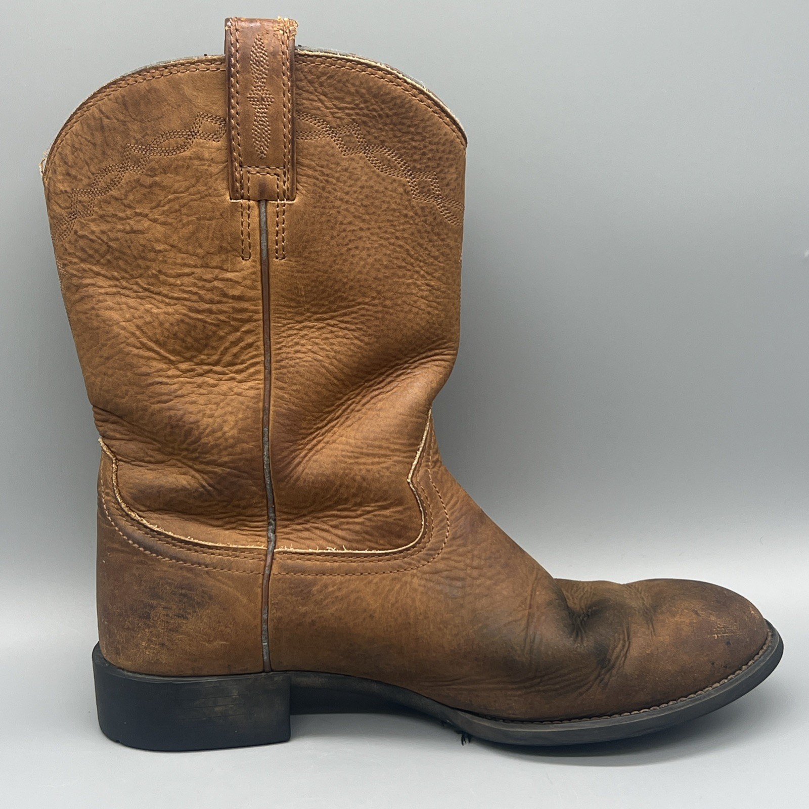Ariat Heritage Cowboy Boots Western Brown Leather 34725 Mens Size 9.5 EE