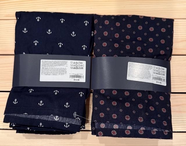 GAP 2 Pairs MEN Boxer 100% Cotton Blue Anchor Medallion You Choose Size