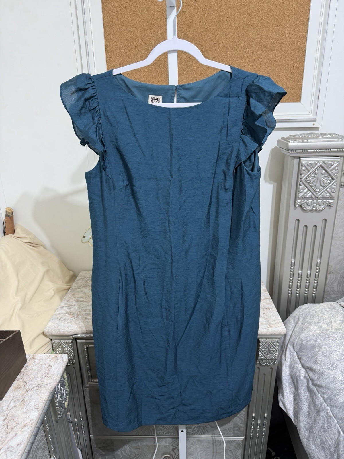 NWT! Anne Klein Dress Size 14 Mallard Green E-40