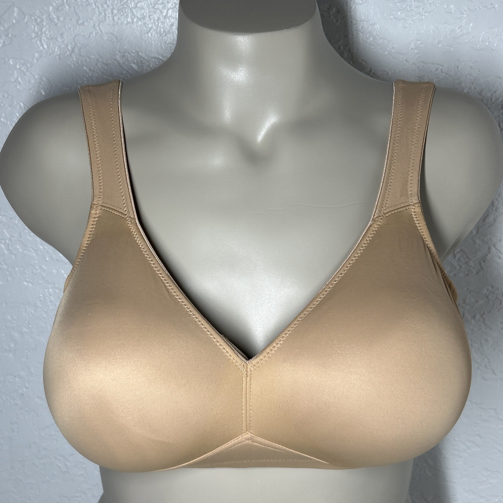 Rosa Faia Twin Firm Wireless Soft Bra 34F Desert Beige Supportive Non-Padded