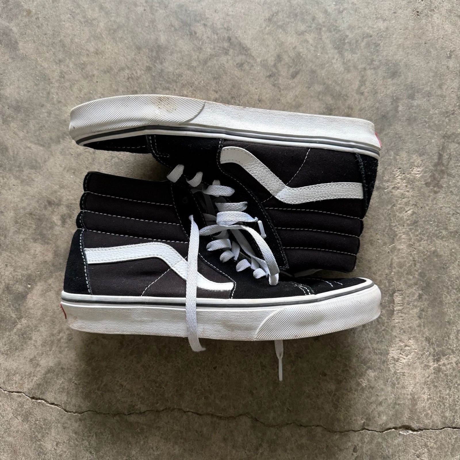 Vans Sk8-Hi Classic Black and White High Top Sneakers