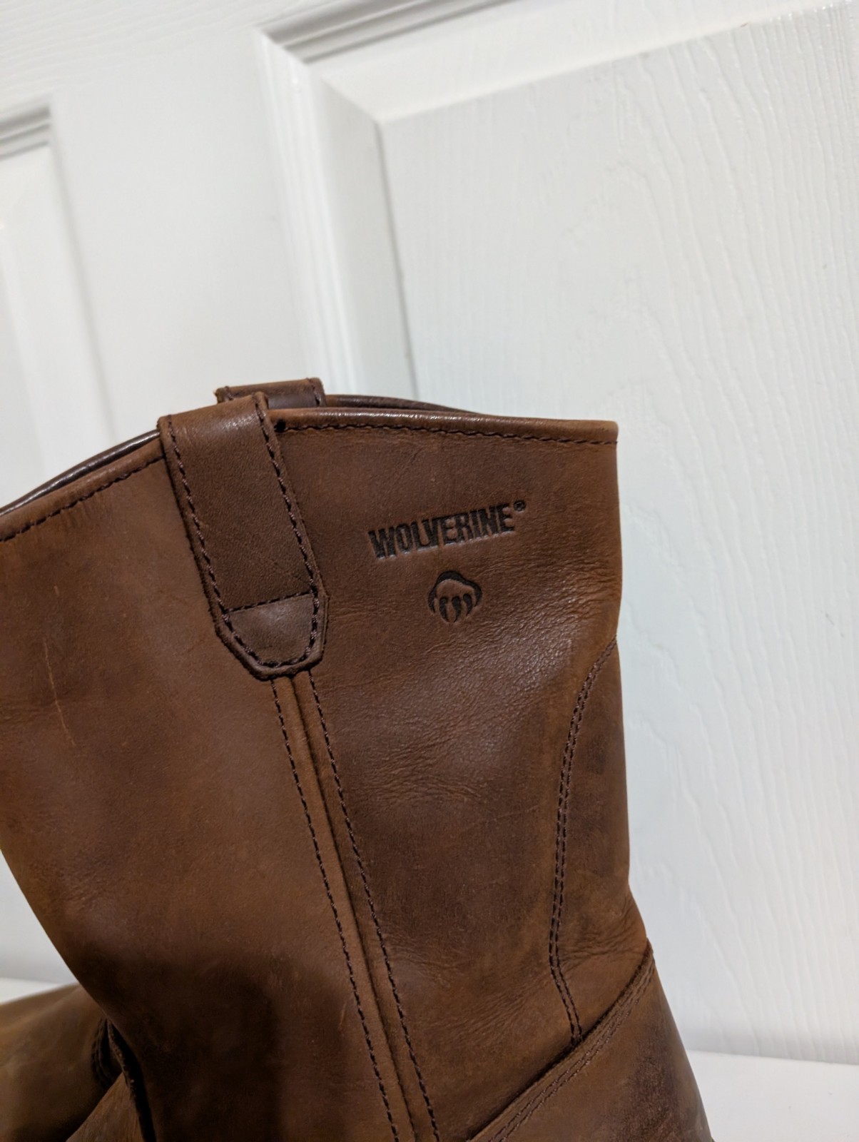 Wolverine Mens Boots Brown Wellington Leather Waterproof Size 12 EW Extra Wide