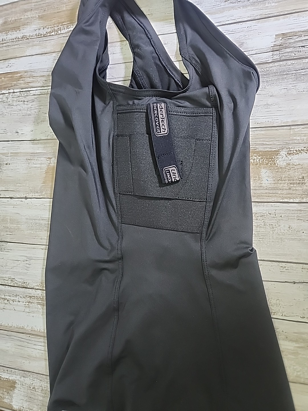 UnderTech Undercover Concealment Shirt Women Size Medium Black Tank Top Double