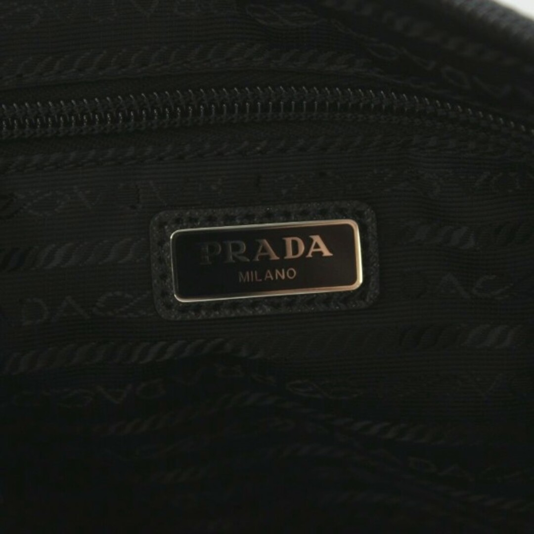 Prada Clutch Pouch Nylon Second Bag TU Black 2ne789 MI Used c0b1aaf8b35f1e3ee497