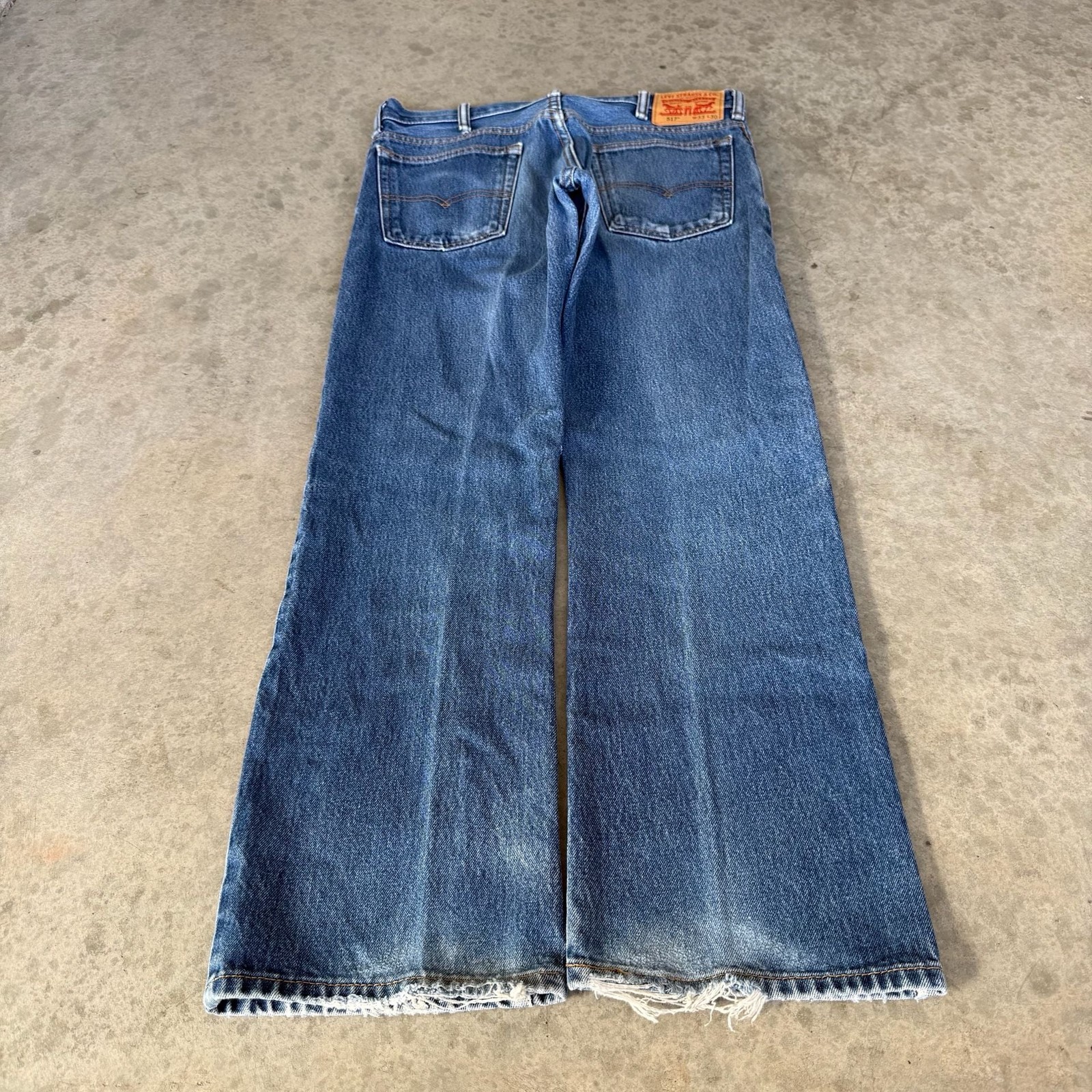 Levi’s 517 Vintage Blue Wash Bootcut Denim Jeans