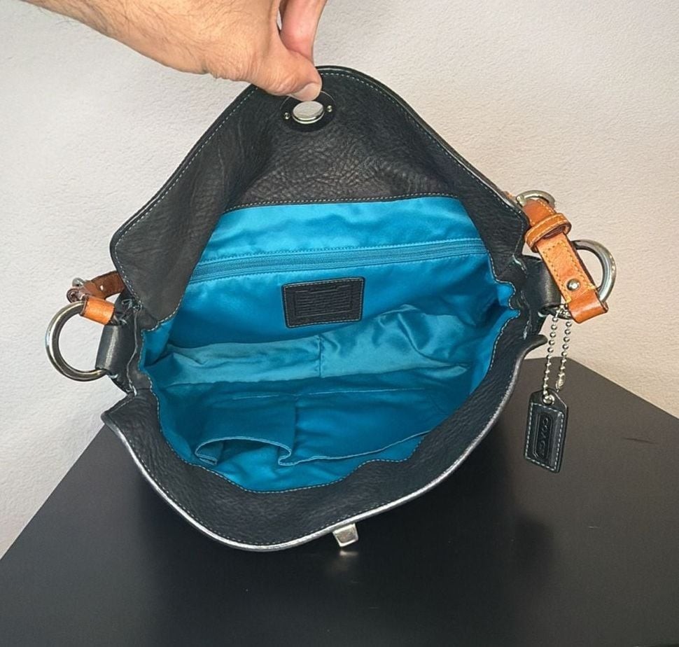 Coach Chelsea Pebbled Leather Shoulder Bag 8A39 (Rare TurquoiseSpecial Edition)