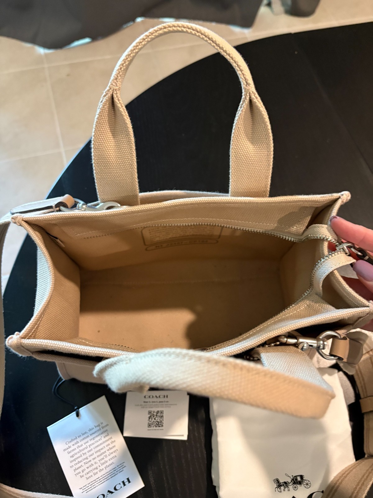 NWT Coach Cargo Tote Bag