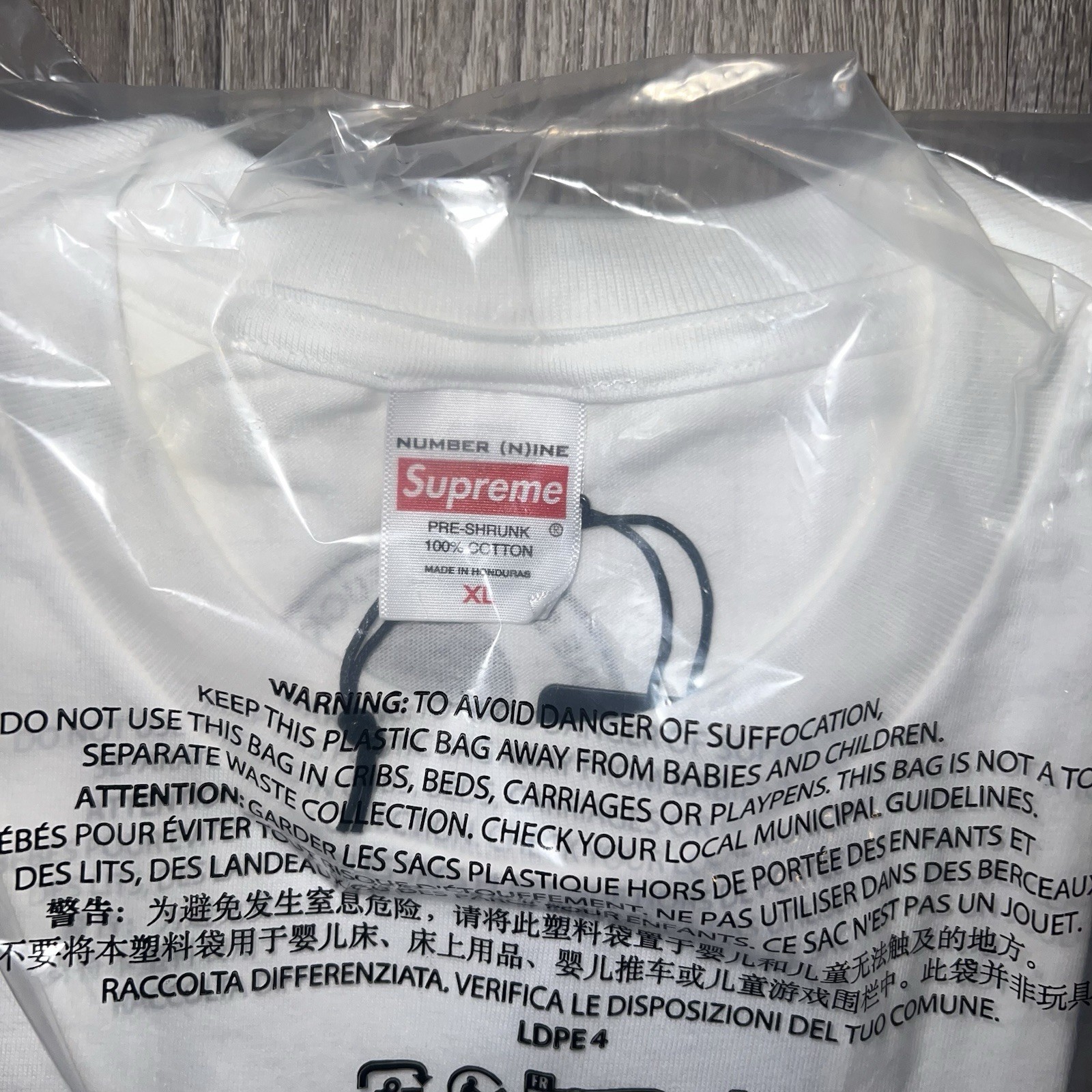Supreme Number (N)ine Nine Manson Tee White Size: XL