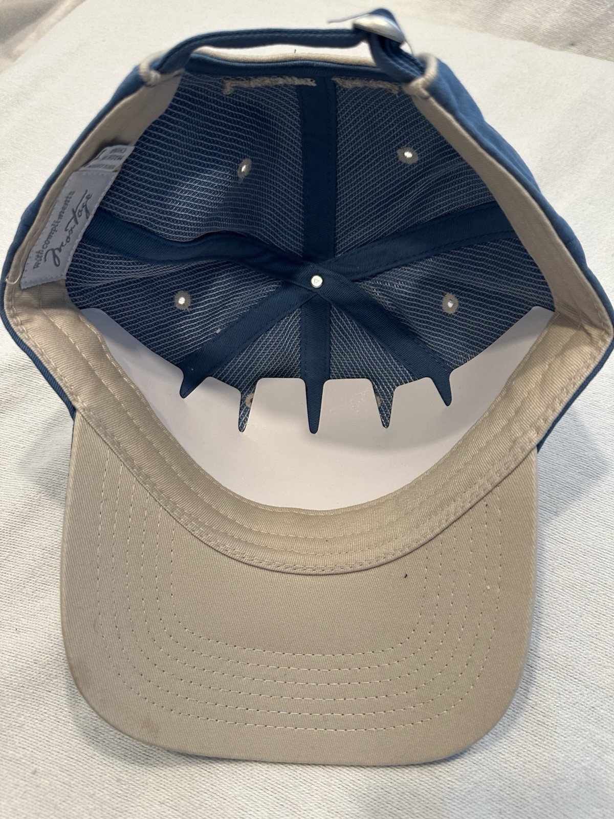 Laguna Beach Adjustable Baseball Hat Blue/Beige Montage Resort Logo New