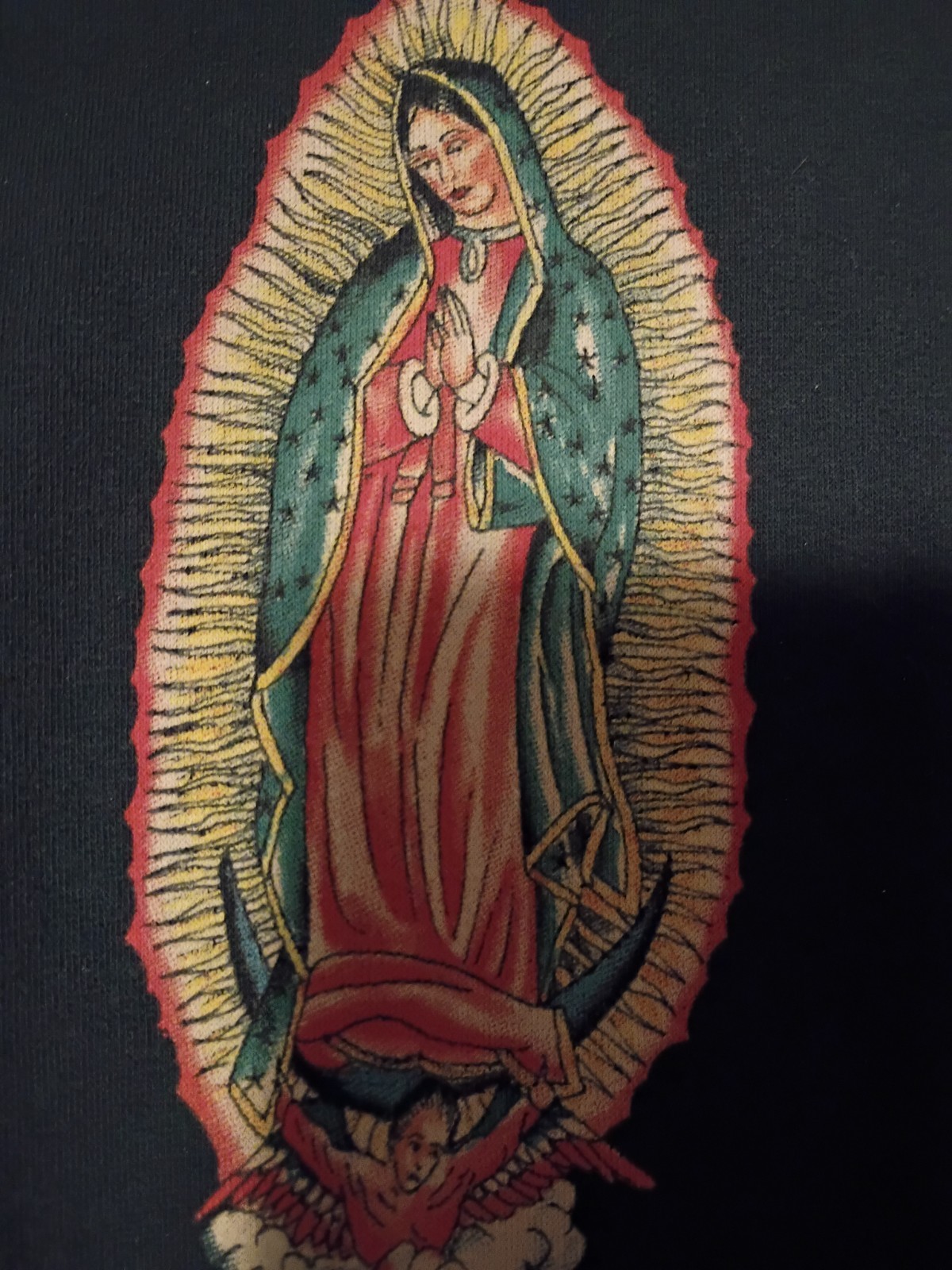 Ed Hardy~ Zip-Up Hoodie Reverse -Virgin Mary